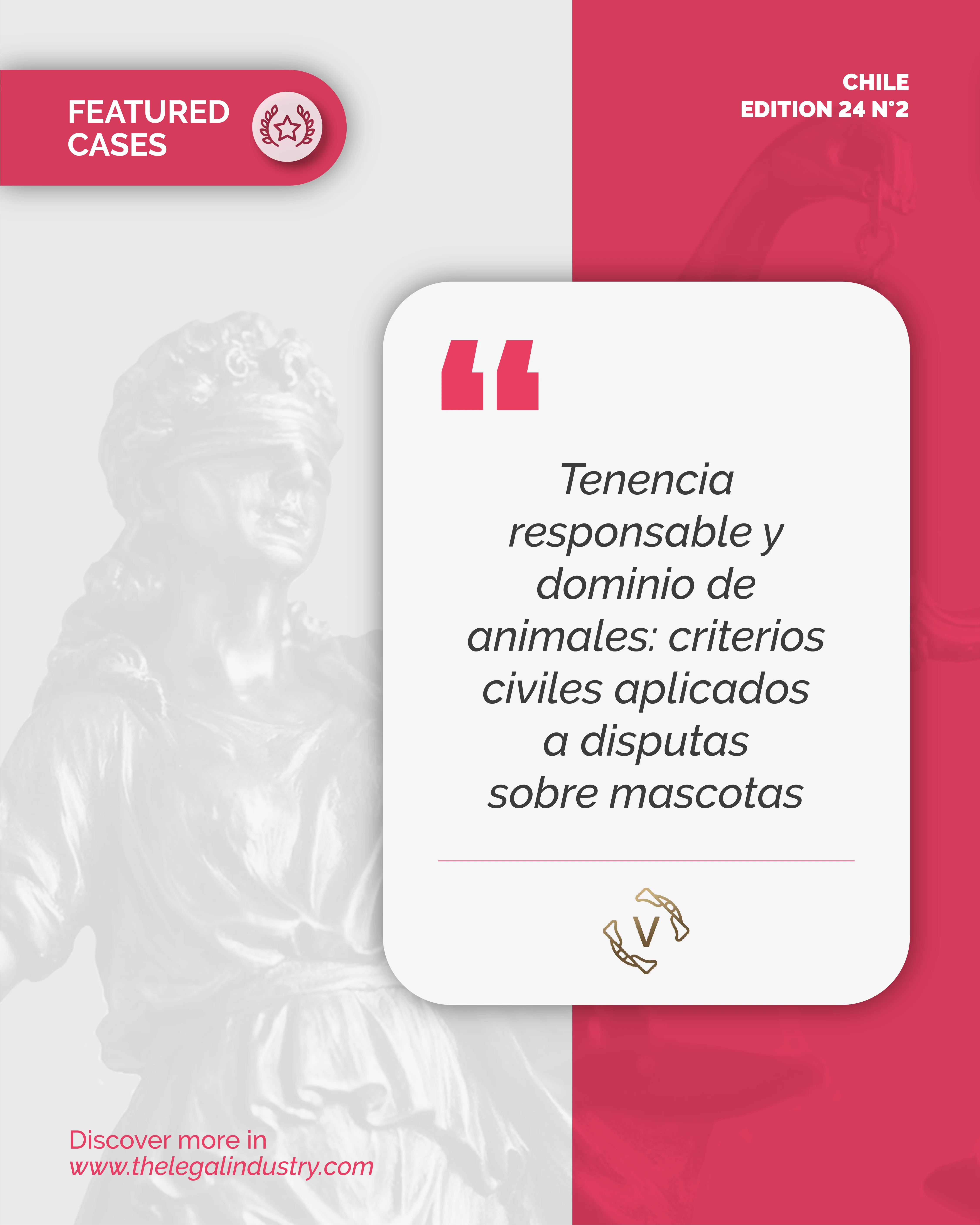 Publicación de Estudio Veragua en The Legal Industry Reviews Chile Edición 24 N.º 2 - Tenencia de Animales