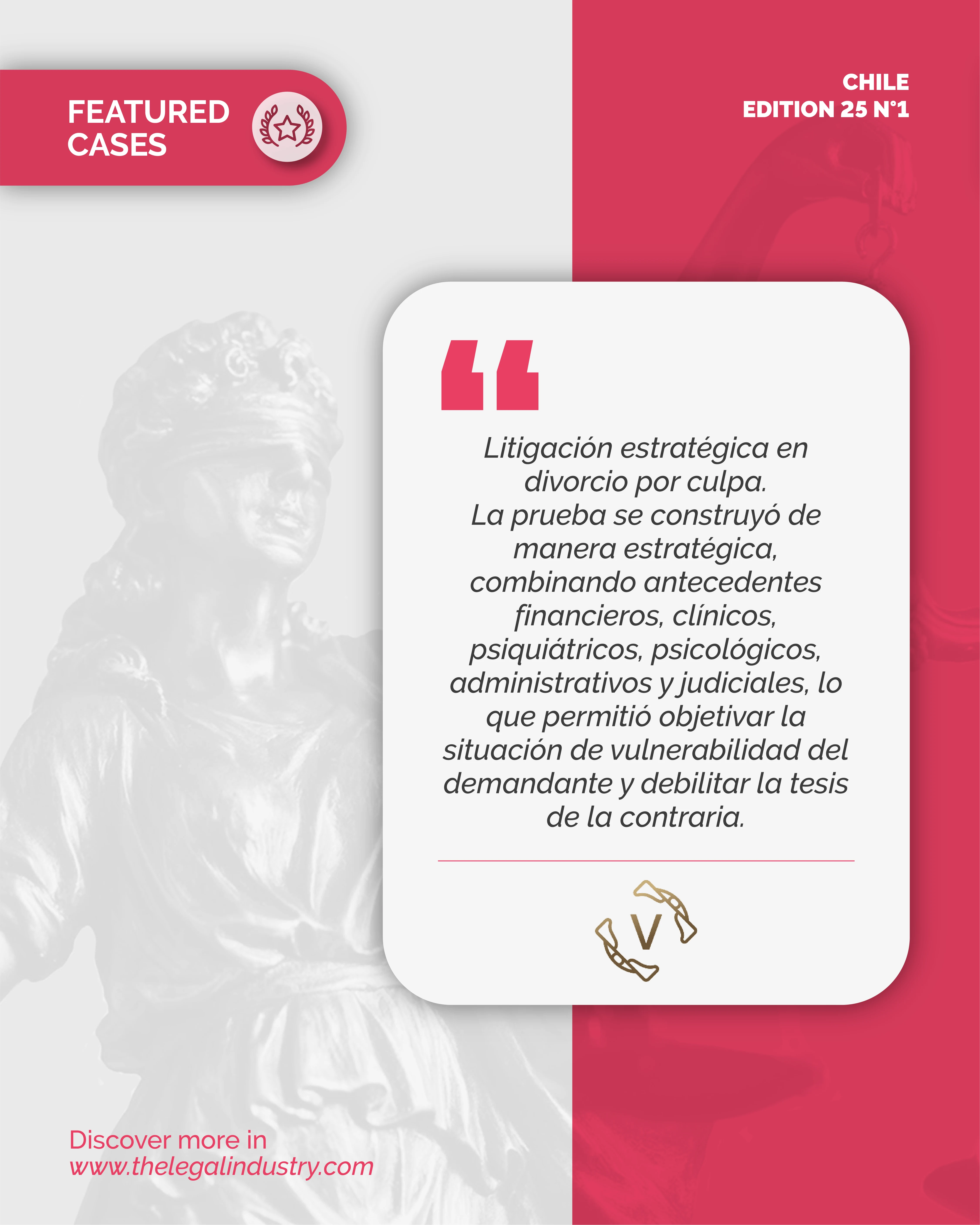 Publicación de Estudio Veragua en The Legal Industry Reviews Chile Edición 25 N.º 1 - Divorcio por Culpa
