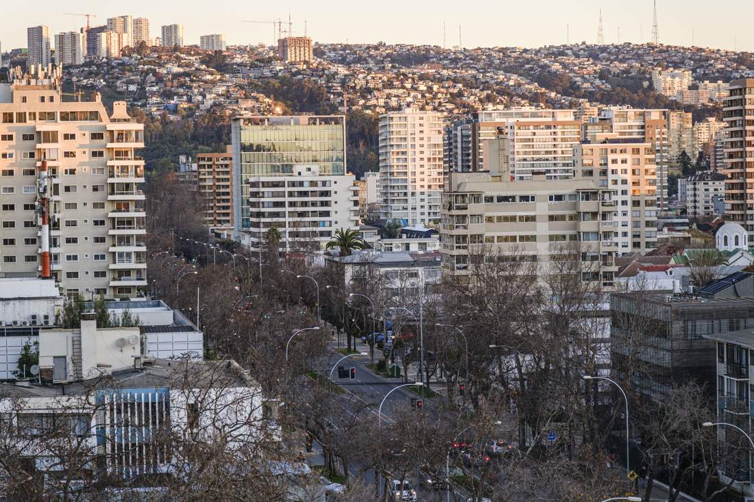 Vista de Viña del Mar desde la oficina de Estudio Veragua Abogadas